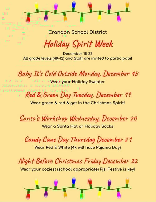 2023-2024 Crandon PTO School Supply Drive